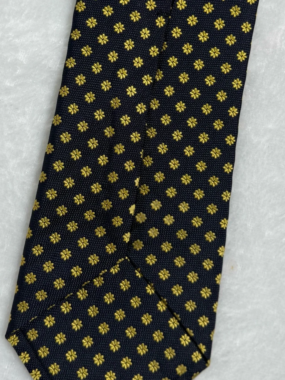 Teo Grimaldi Italian Silk Navy Gold Men’s Tie